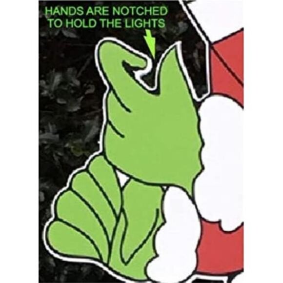 Stealing Christmas Lights DOUBLE SIDED Who ville Yard Card Sign - 3 Ft. Tall - Picture 4 of 8